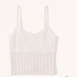 Abercrombie&Fitch Crochet Sweetheart tank,New with tags